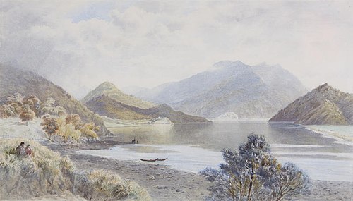 Cable Bay from Maori Pa, 1882, John Gully