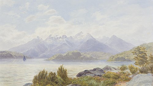 Lake Manapouri, 1887, John Gully