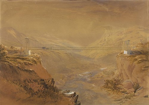 Swing Bridge and Ravine, , John Gully