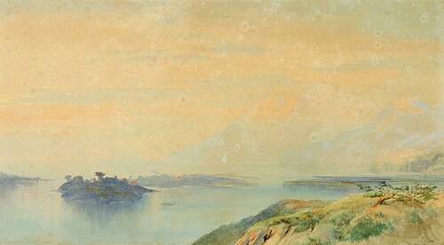 Lake Rotomahana 1872, 1872, John Gully