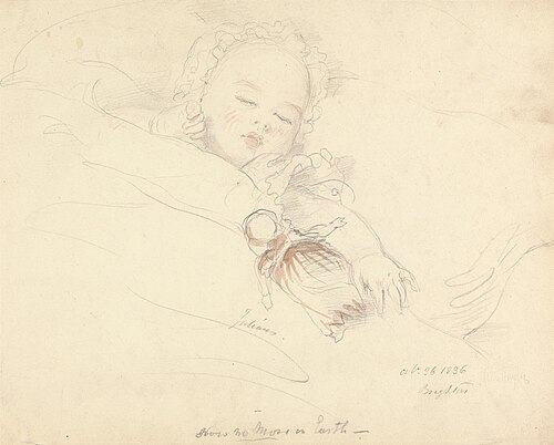 Julian Hayter, the Artist's Daughter, 1836, John Hayter