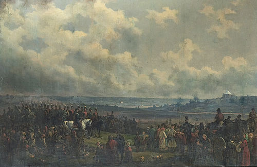 Karl XIV Johan på trupprevy, , Alexander Wetterling