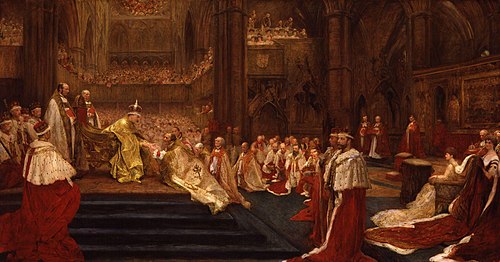 The Homage-Giving: Westminster Abbey, 9th August, 1902, 1903, John Henry Frederick Bacon