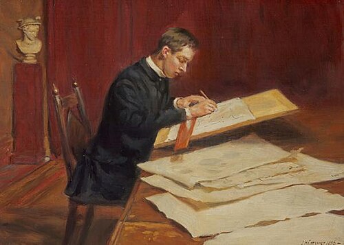 Sir Robert Lorimer, 1864 - 1929. Architect, 1886, John Henry Lorimer