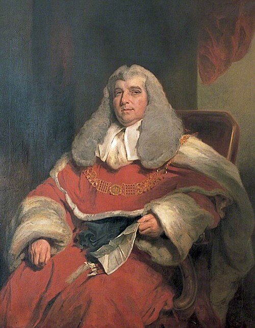 Charles Abbott (1762–1832), 1st Baron Tenterden, Lord Chief Justice  (copy after William Owen), 1850, John Hollins