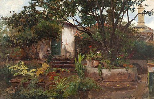 Spanish Colonial Garden, 1904, Bror Anders Wikström