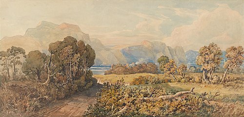 Landscape with River and Mountains, 1872, John Joseph Cotman