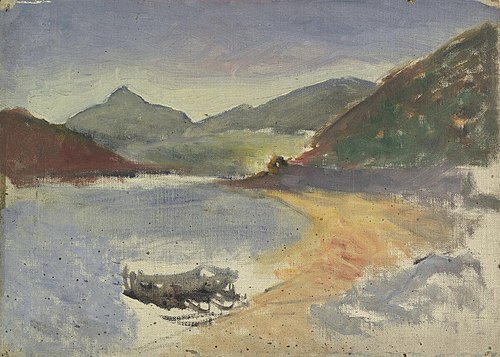 Lake and mountains, 1920, John Kelt Edwards