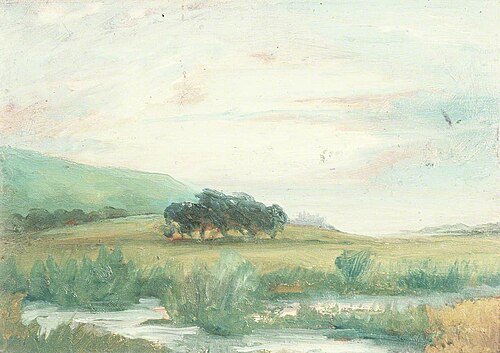Harlech Castle from Cae Llan, 1905, John Kelt Edwards