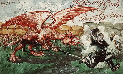 Y Ddraig Goch a Ddyry Gychwyn, 1916, John Kelt Edwards