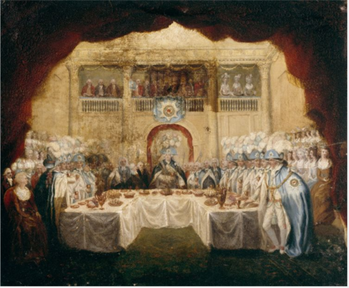 Sketch for The Installation Banquet of the Knights of Saint Patrick, 1783, John Keyse Sherwin
