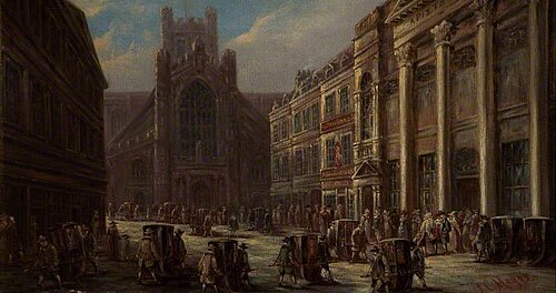 The Pump Room and Abbey Church, Bath, 1895, John Maggs