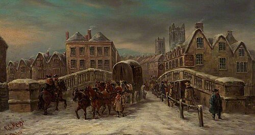 Old Bridge, Bath, 1895, John Maggs