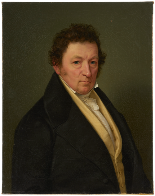 Brustbild des Gutsbesitzer Clauß aus Landau/Pfalz, 1837, Benjamin Heinrich Orth