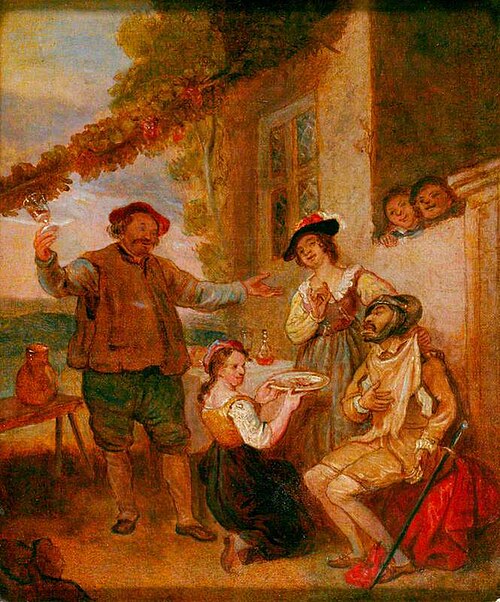 Don Quixote Outside an Inn (from Cervantes' novel), 1815, John Masey Wright