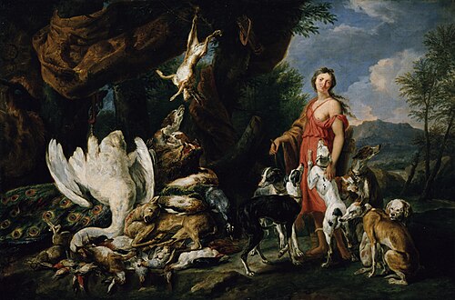 Diana with Her Hunting Dogs beside Kill, 1650, Jan Fyt