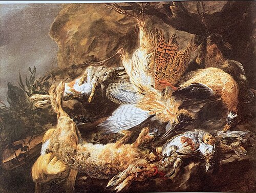 Still life with game, 1660, Jan Fyt