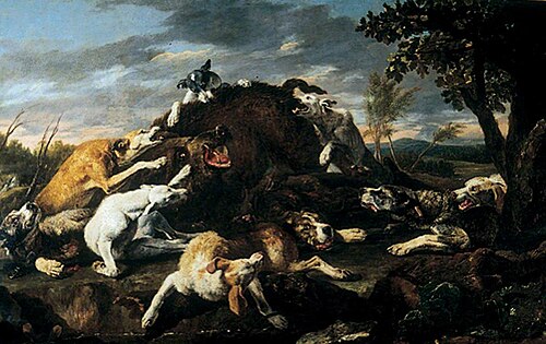 A Boar Hunt, 1649, Jan Fyt