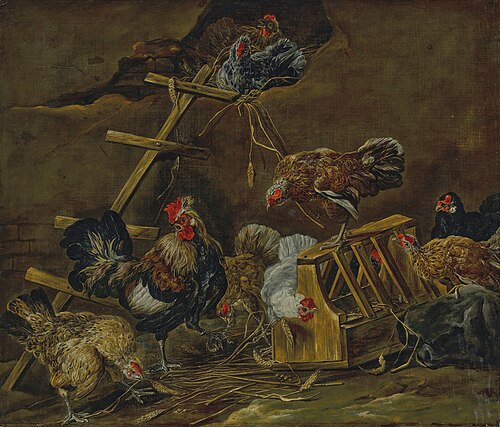 Poultry in a barn, 1650, Jan Fyt