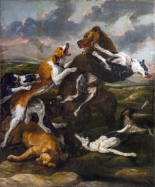 La chasse à l'ours, 1650, Jan Fyt