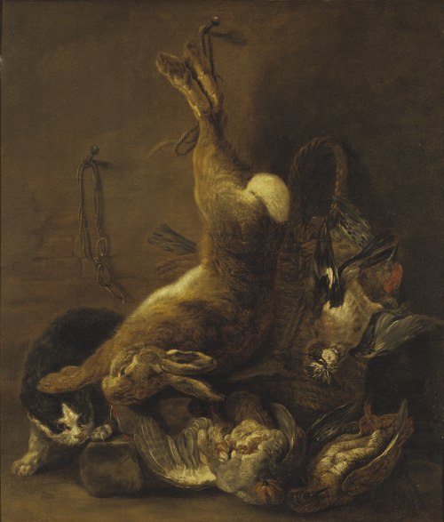 Cat and Still Life with Game, 1650, Jan Fyt
