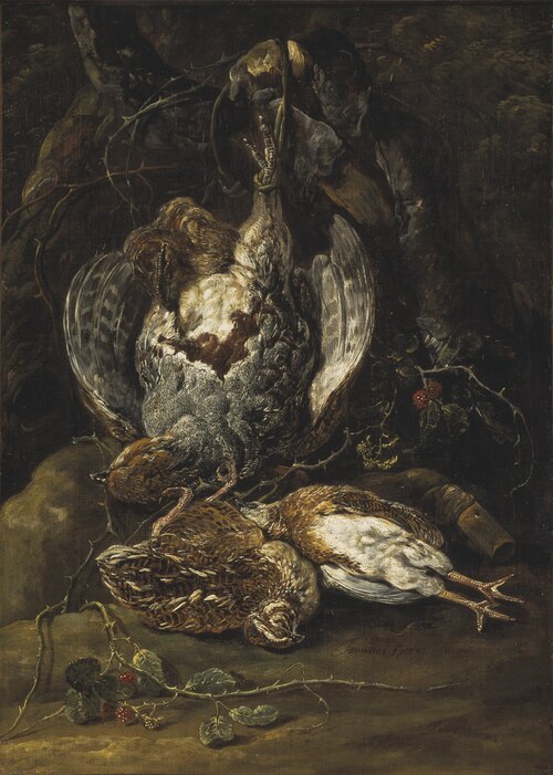 Still Life with Quails and a Partridge, , Jan Fyt
