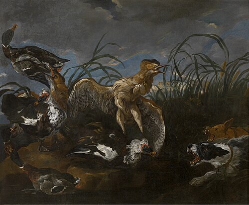 Bittern and Ducks Startled by Dogs, 1650, Jan Fyt