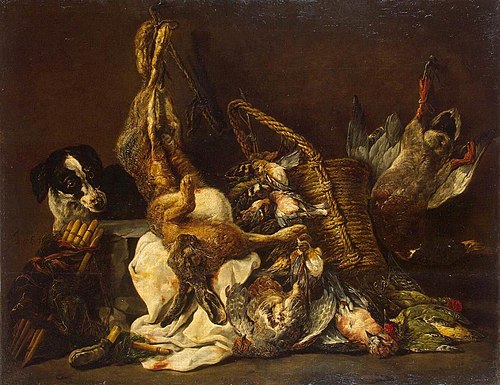 Dead Game and a Gun Dog, 1640, Jan Fyt