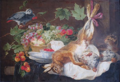 Hare, Fruit and Parrot, 1647, Jan Fyt
