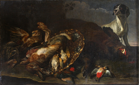 Still life. Hunt, 1650, Jan Fyt