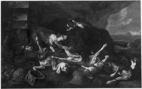 Dogs and a bear fighting, 1636, Jan Fyt