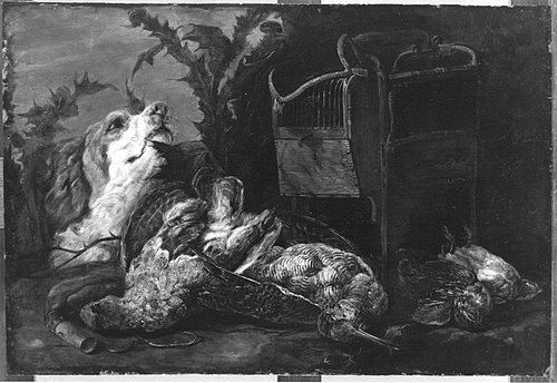 Jagdstillleben mit Hündin, 1652, Jan Fyt
