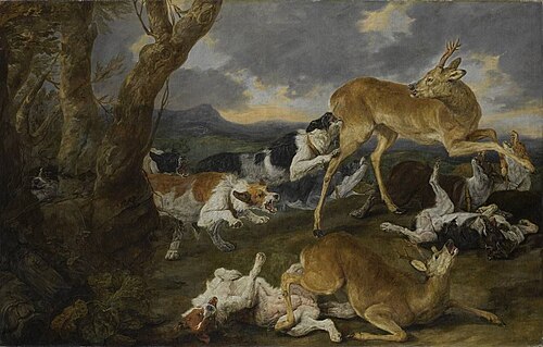 Rehe von Hunden verfolgt, 1636, Jan Fyt