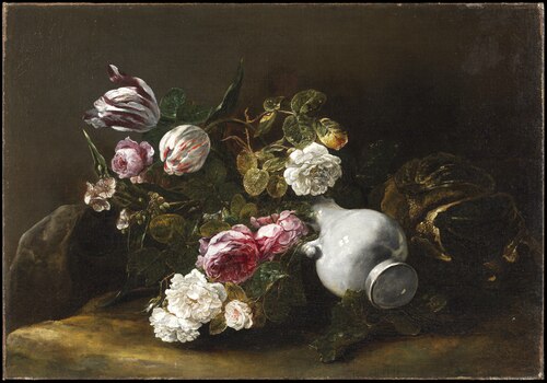 Still Life of Flowers and an Overturned Jug, 1659, Jan Fyt