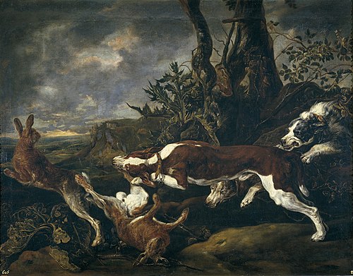 Hares chased by Dogs, 1601, Jan Fyt