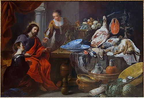 Jesus in the house of Martha and Mary, 1655, Jan Fyt