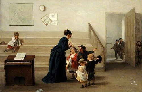 Interior of a Village School, , John Morgan
