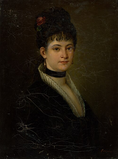 Ženská podobizeň, 1861, Július Petrovics