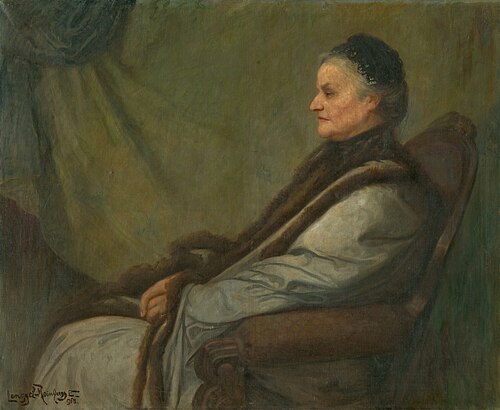 Podobizeň starej dámy, 1918, Ede Lengyel-Rheinfuss