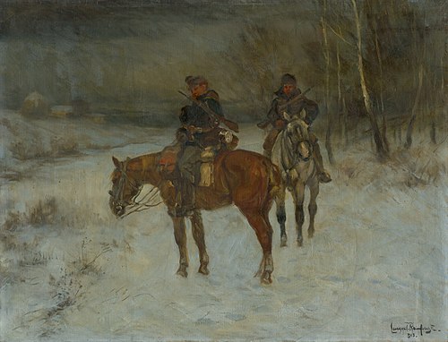 Hliadka v zime, 1918, Ede Lengyel-Rheinfuss