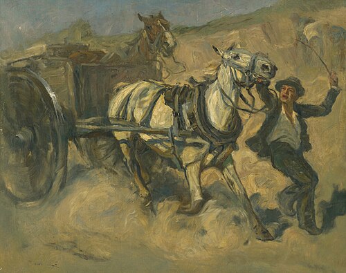 Kone so záprahom II., 1917, Ede Lengyel-Rheinfuss