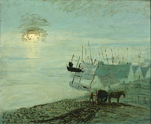 Beach Scene (verso of 1929.6.79A), 1910, John Noble