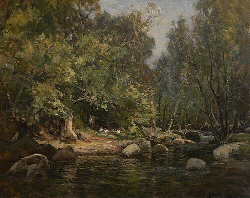 Shaugh Bridge, 1912, John Noble Barlow