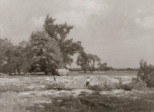 A Hayfield, Hampshire, 1902, John Noble Barlow