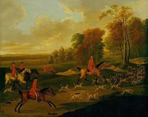 Hunting Scene, the Start, 1786, John Nost Sartorius