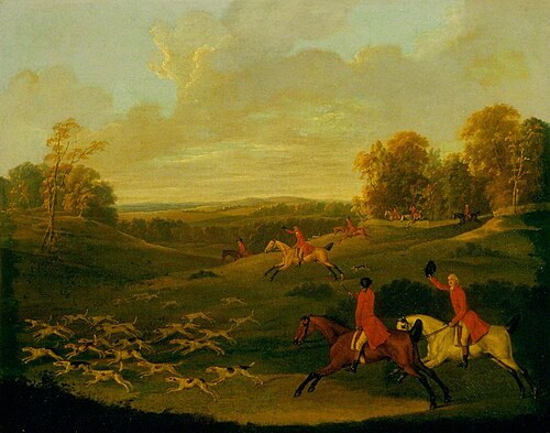 Hunting Scene, In Full Cry, 1786, John Nost Sartorius