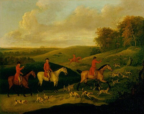 Hunting Scene, Finding the Scent, 1786, John Nost Sartorius