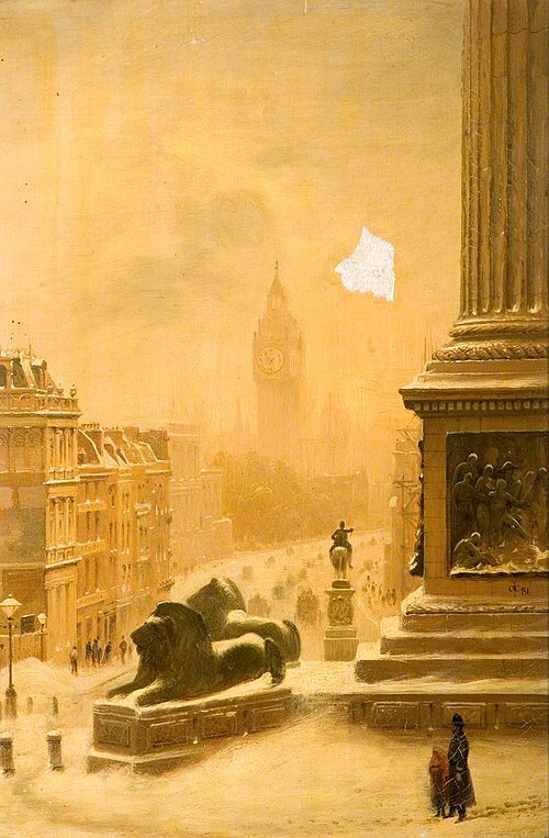 View from the National Gallery, 1881, John O'Connor
