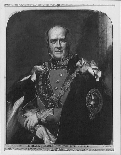 Richard Grosvenor (1795-1863), 2nd Marquess of Westminster, 1856, John Partridge