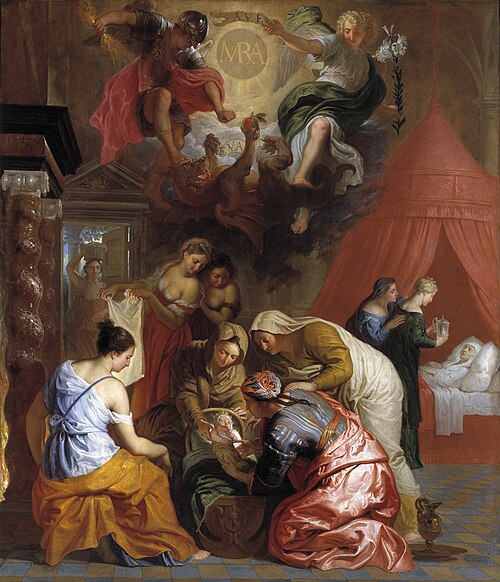 La Naissance de la Vierge, 1650, Érasme Quellin le Jeune
